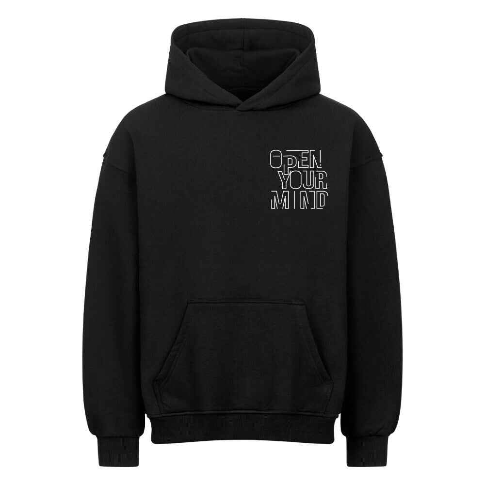 Oversized Hoodie Open Your Mind 380 GSM für Männer und Frauen