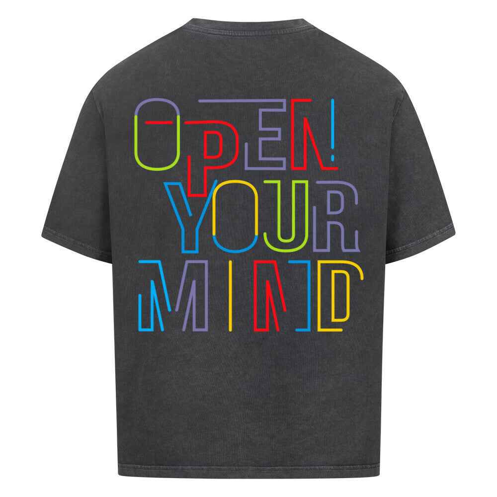 Open Your Mind Oversized-Shirt – Oversized-Shirt Dein Style für jeden Anlass | 240 GSM, Bequem und Trendy