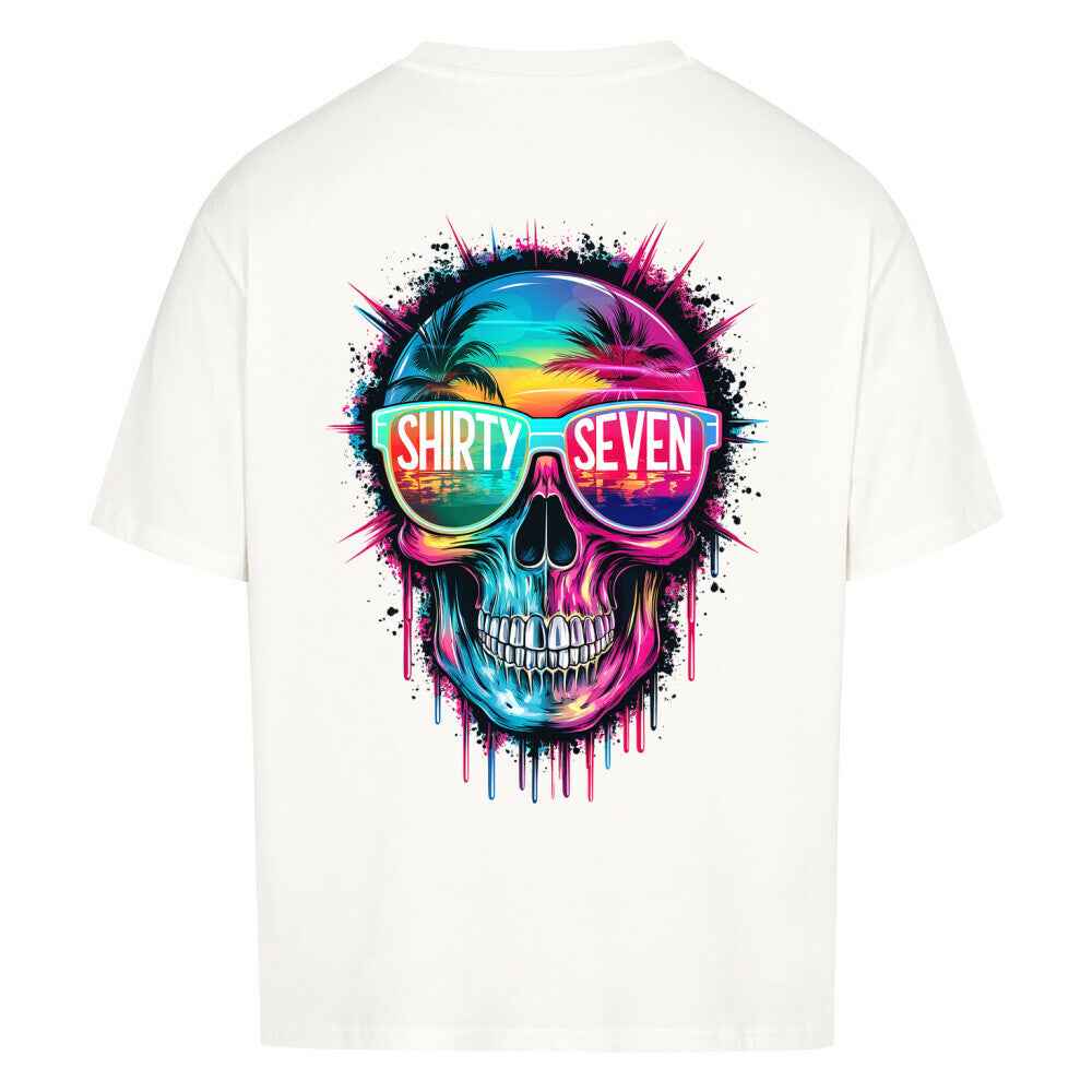 Tropisches Skull Oversized Shirt – Lässiger Look mit 240 GSM, Dein Style, Deine Regeln