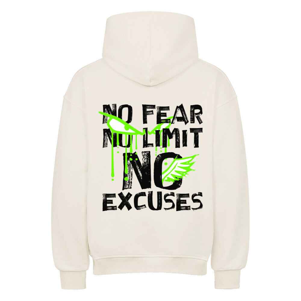 "NO FEAR NO Limit Oversized Hoodie" 380 GSM