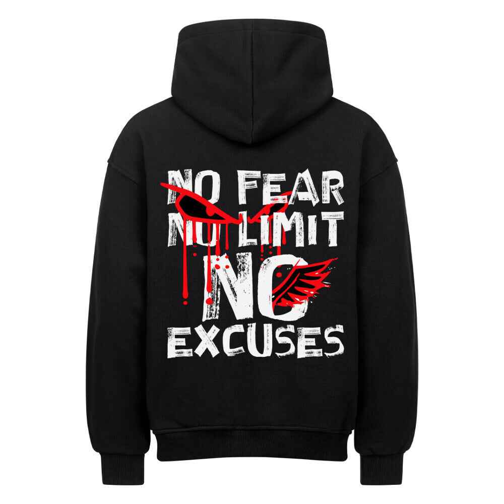 Oversized Hoodie "NO FEAR NO LIMIT" 380 GSM