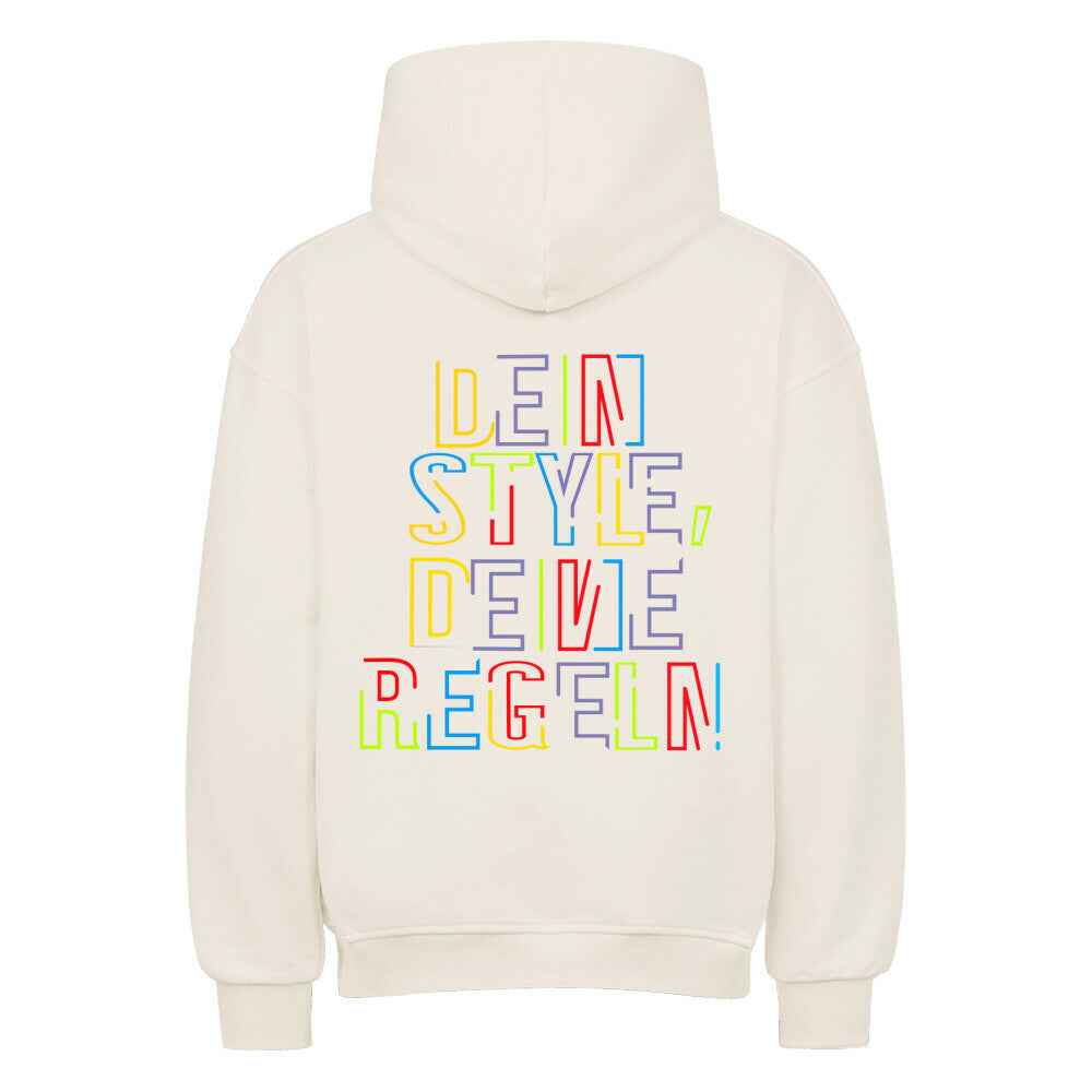 Oversized Hoodie "Dein Style, Deine Regeln" 380 GSM