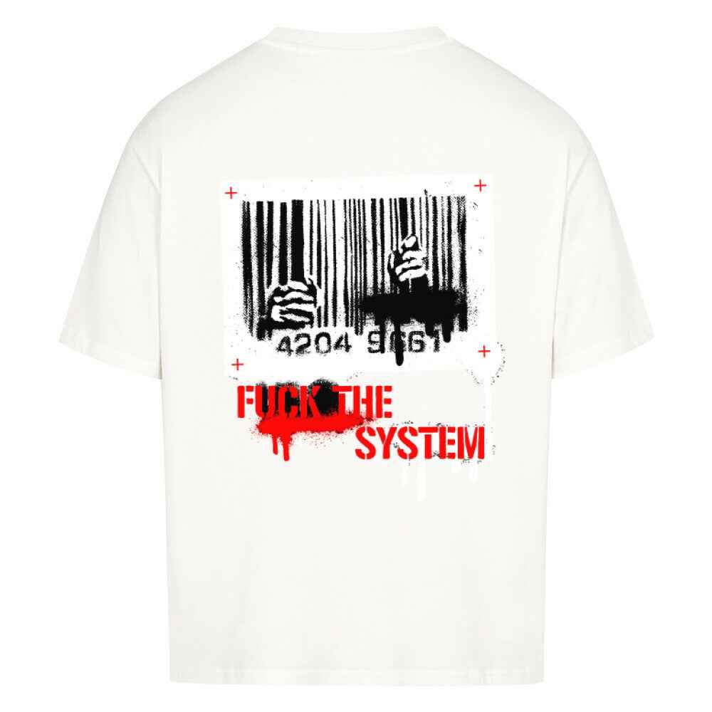 Oversized T-Shirt " Fuck The System " 240 GSM