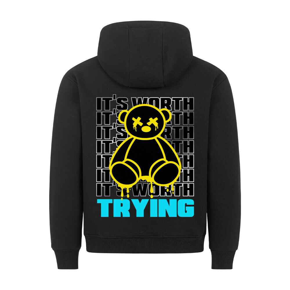 Hoodie " Worthy Bear " 280 GSM