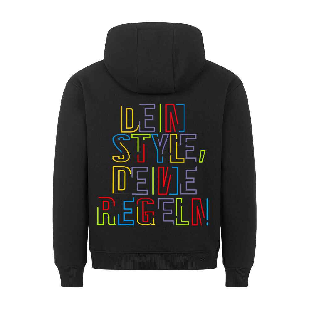 Hoodie " Dein Style,Deine Regeln " 280GSM