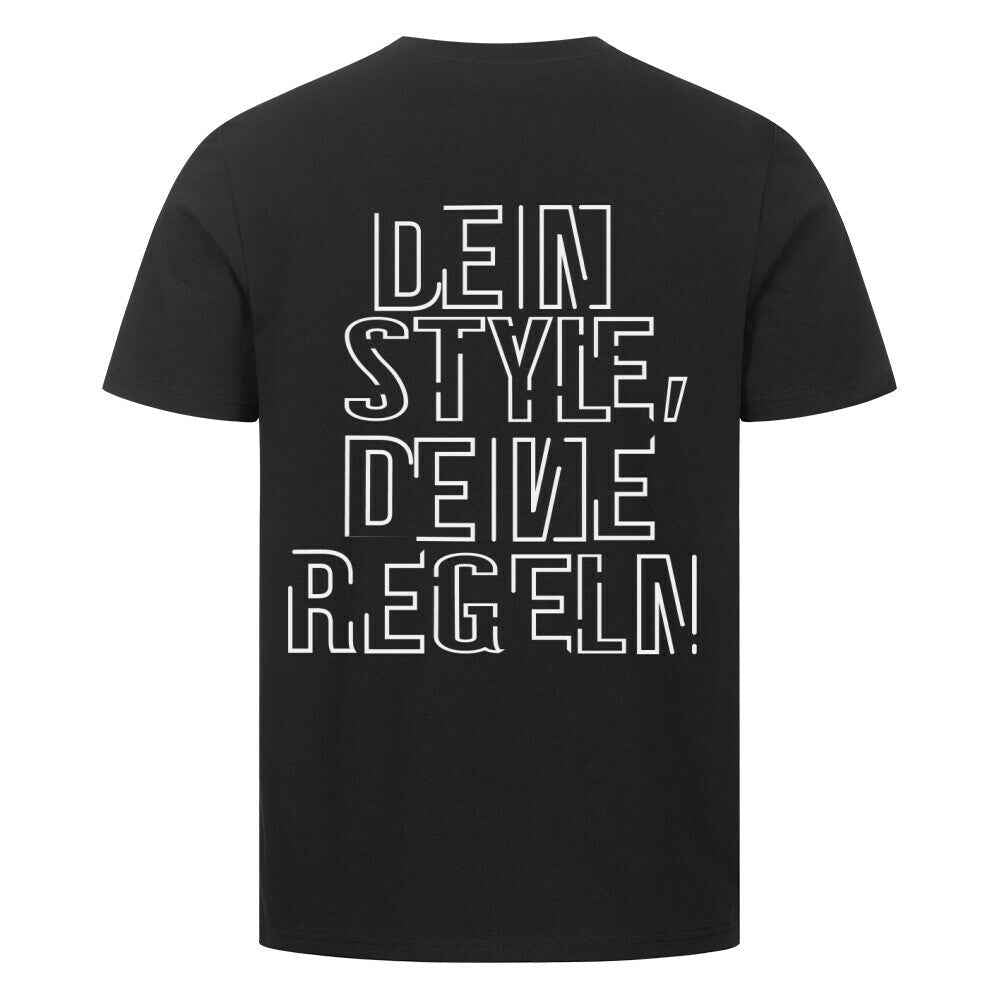 Herren T-Shirt " Dein Style, Deine Regeln " 180GSM