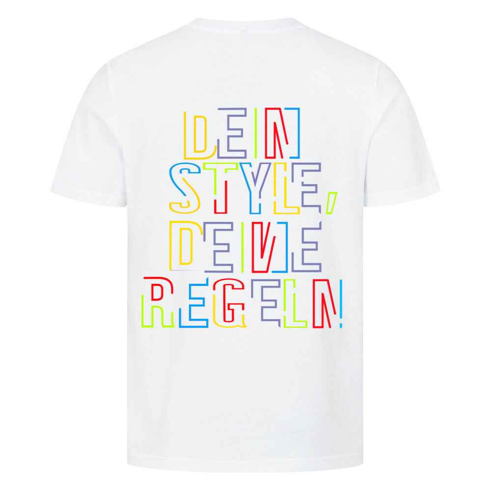 Herren T-Shirt " Dein Style, Deine Regeln " 180GSM