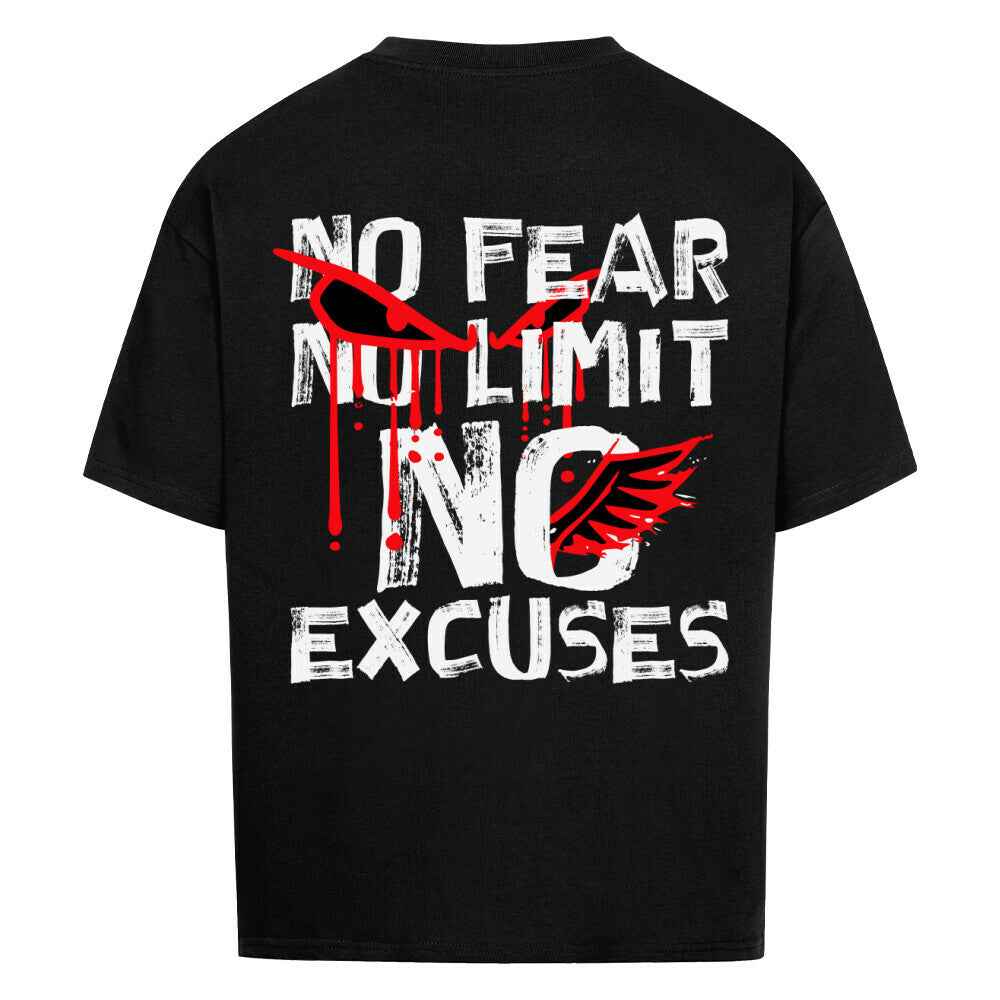 Oversized T-Shirt " No Fear No Limit " 240GSM