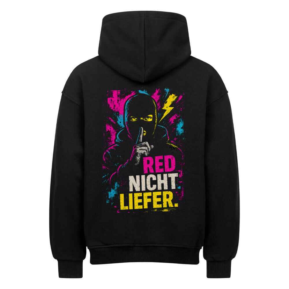Oversized Hoodie " Red Nicht Liefer " 380GSM