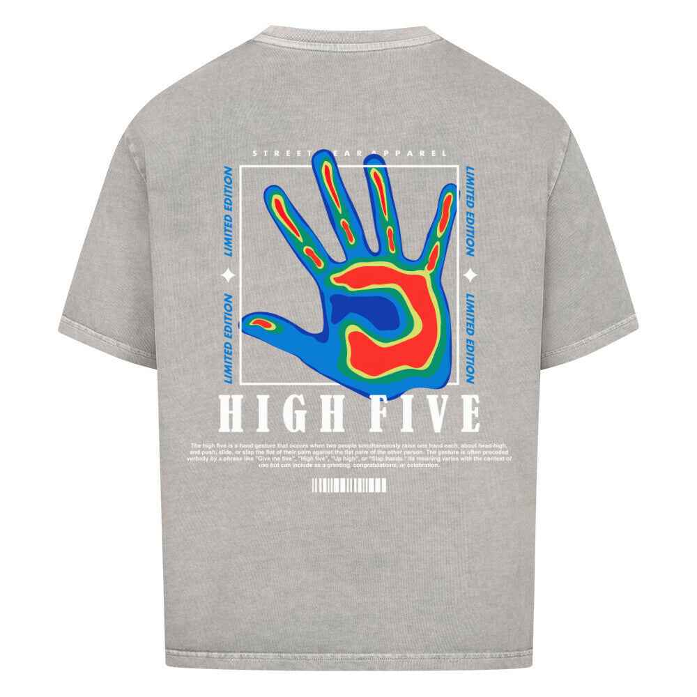 High Five – Thermal Scan Oversized T-Shirt
