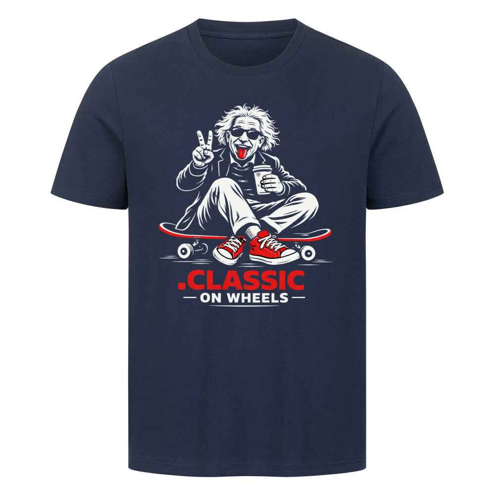 T-Shirt" Einstein Skateboarder – Classic On Wheels Streetwear Skater
