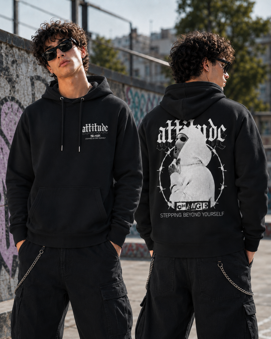 Attitude – Change Mask Dual Print Hoodie