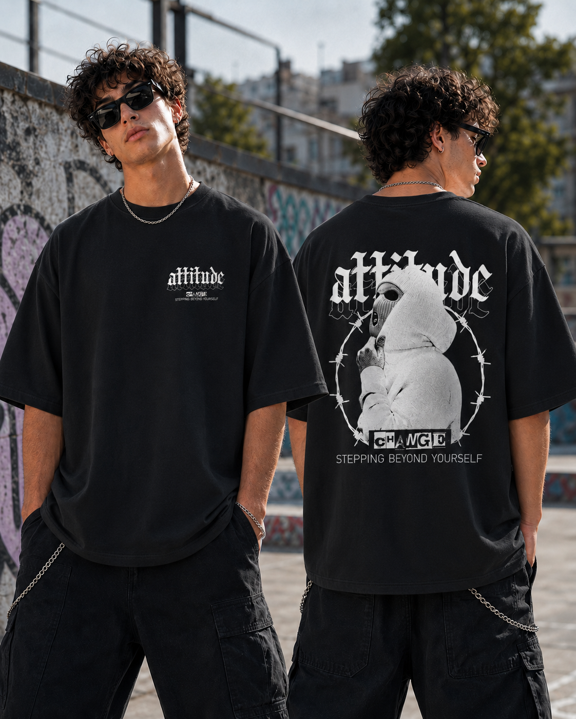 Attitude – Urban Gangster Oversized T-Shirt