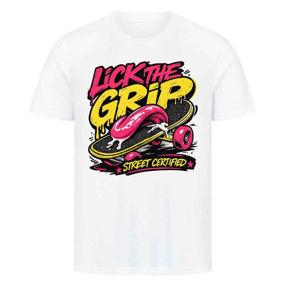 T-Shirt" Lick the Grip – Street Certified Skate Cartoon