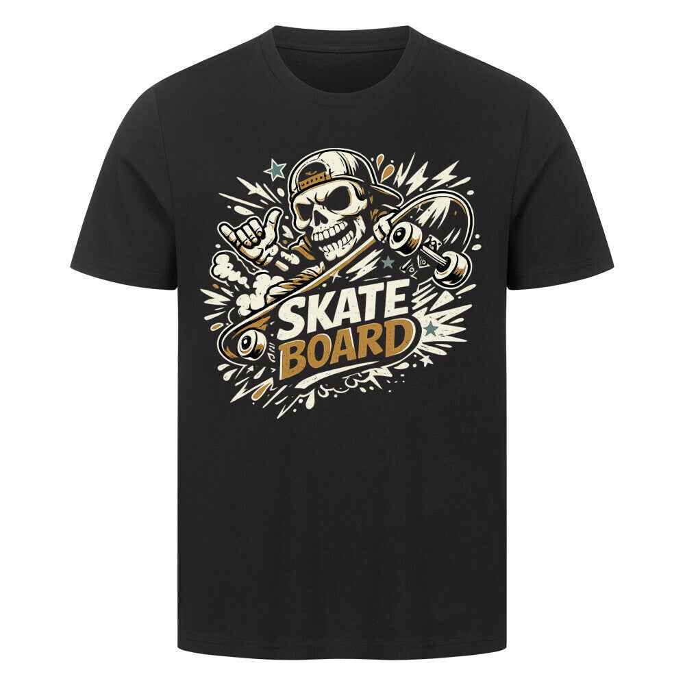 T-Shirt" Skull Skateboard – Skeleton Skater Streetwear Graphic