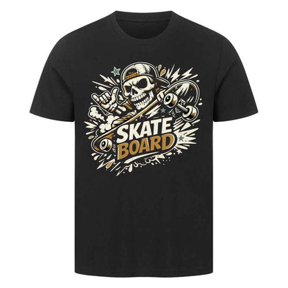 T-Shirt" Skull Skateboard – Skeleton Skater Streetwear Graphic