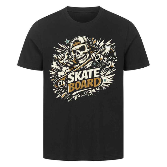 T-Shirt" Skull Skateboard – Skeleton Skater Streetwear Graphic