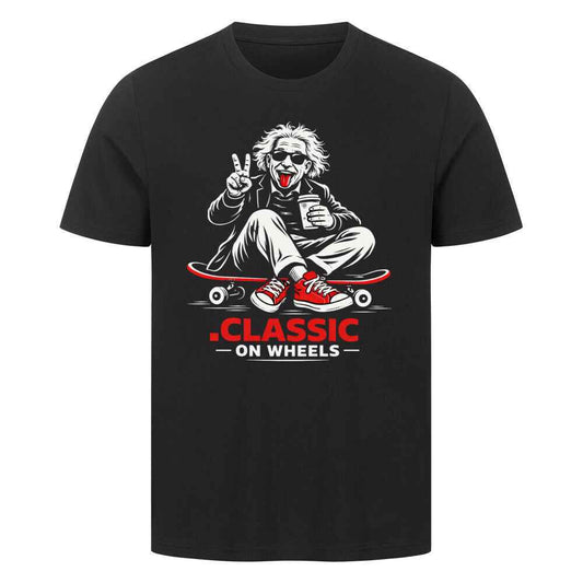 T-Shirt" Einstein Skateboarder – Classic On Wheels Streetwear Skater