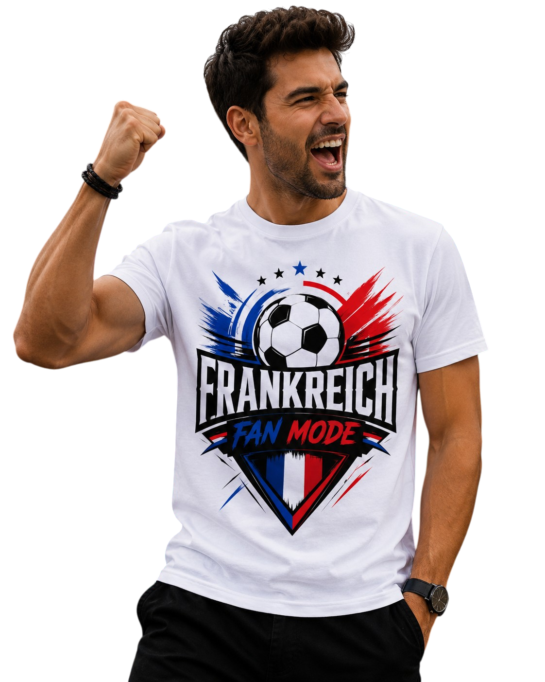 Frankreich Fan Mode WM 2026 – Fußball T-Shirt
