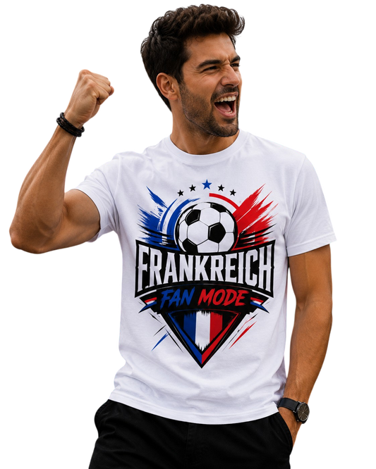 Frankreich Fan Mode WM 2026 – Fußball T-Shirt