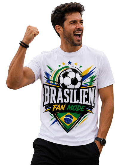 Brasilien Fan Mode WM 2026 – Fußball T-Shirt