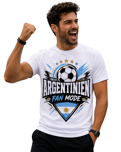 Argentinien Fan Mode WM 2026 – Fußball T-Shirt