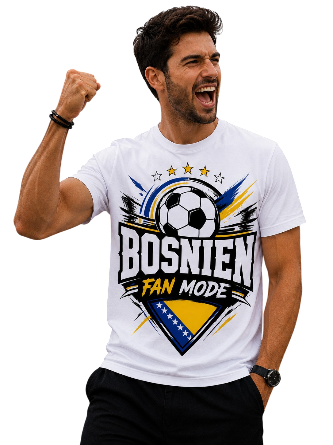 Bosnien Fan Mode WM 2026 – Fußball T-Shirt