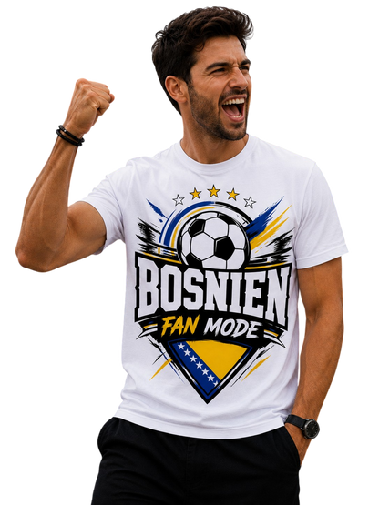 Bosnien Fan Mode WM 2026 – Fußball T-Shirt