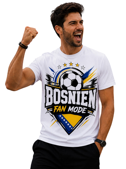 Bosnien Fan Mode WM 2026 – Fußball T-Shirt